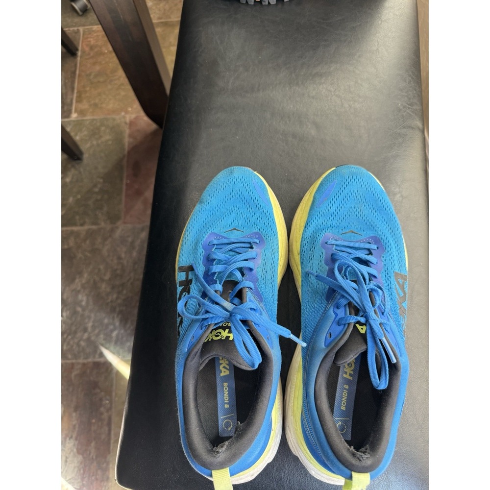 Hoka One One Men's Blue Bondi 8 Running Sneaker Shoes Size 11